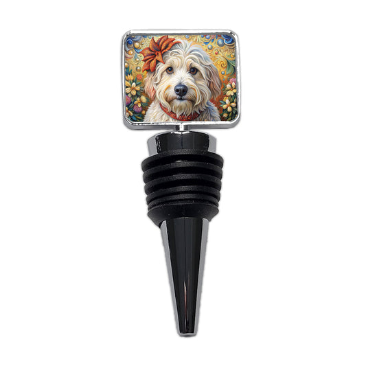 Havanese Dog French Bohemian Art Wine Bottle Stopper