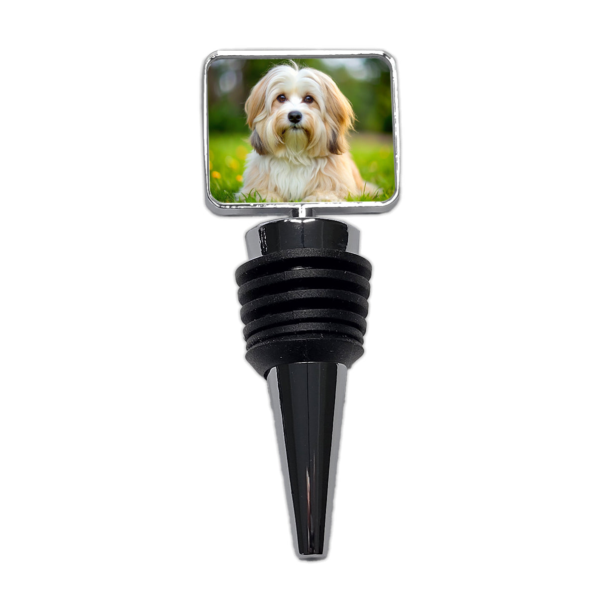 Havanese Dog Photo Wine Bottle Stopper