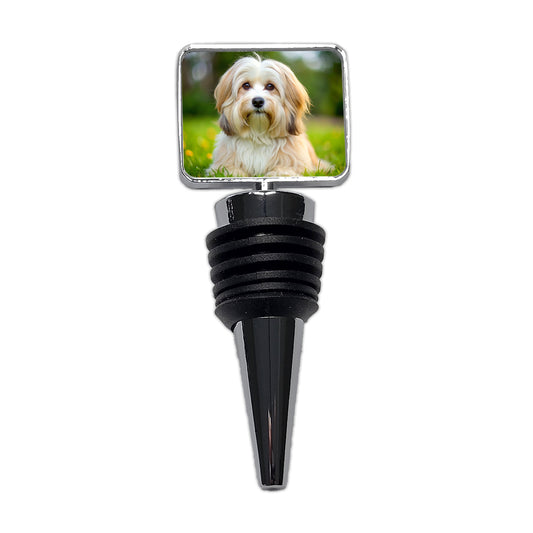 Havanese Dog Photo Wine Bottle Stopper