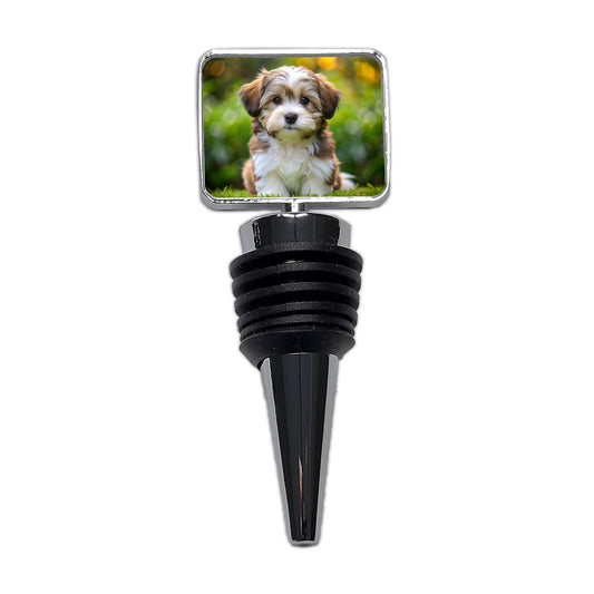 Havanese Dog Puppy Photo Wine Bottle Stopper