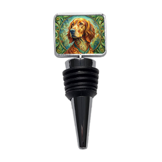 Irish Setter Dog Art Nouveau Wine Bottle Stopper
