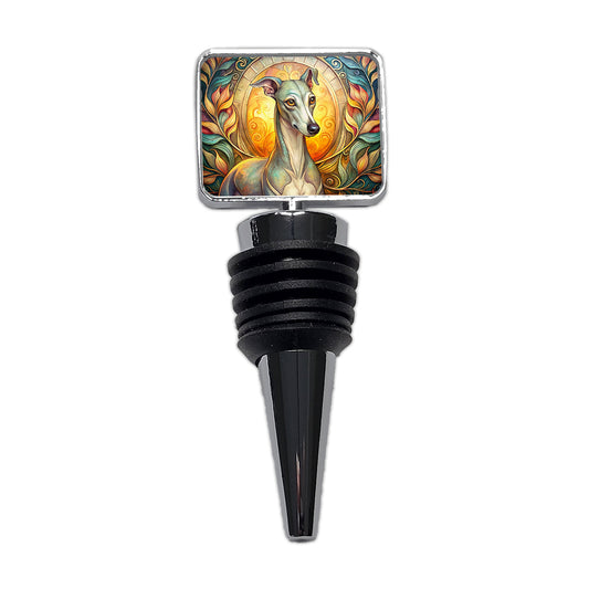 Italian Greyhound Dog Art Nouveau Wine Bottle Stopper