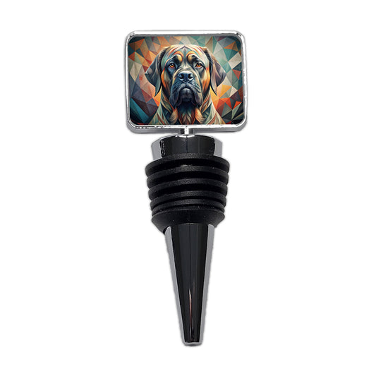 Mastiff Dog Abstract Stylized Art Wine Bottle Stopper