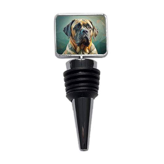 Mastiff Dog Contemporary Art Wine Bottle Stopper