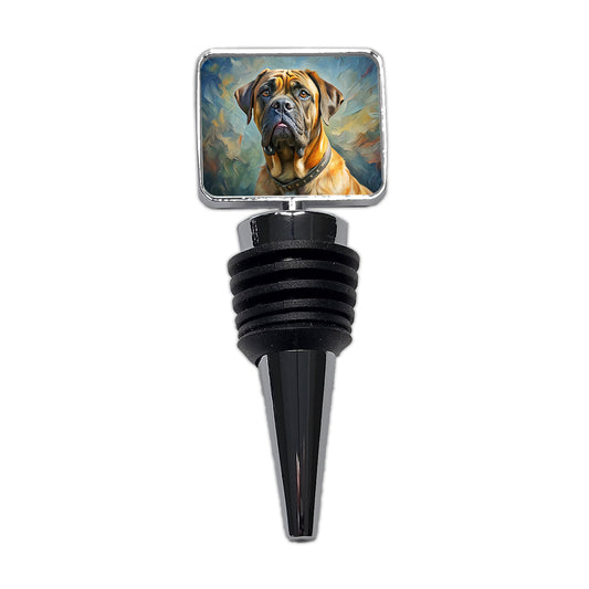 Mastiff Dog Expressionism Art Wine Bottle Stopper