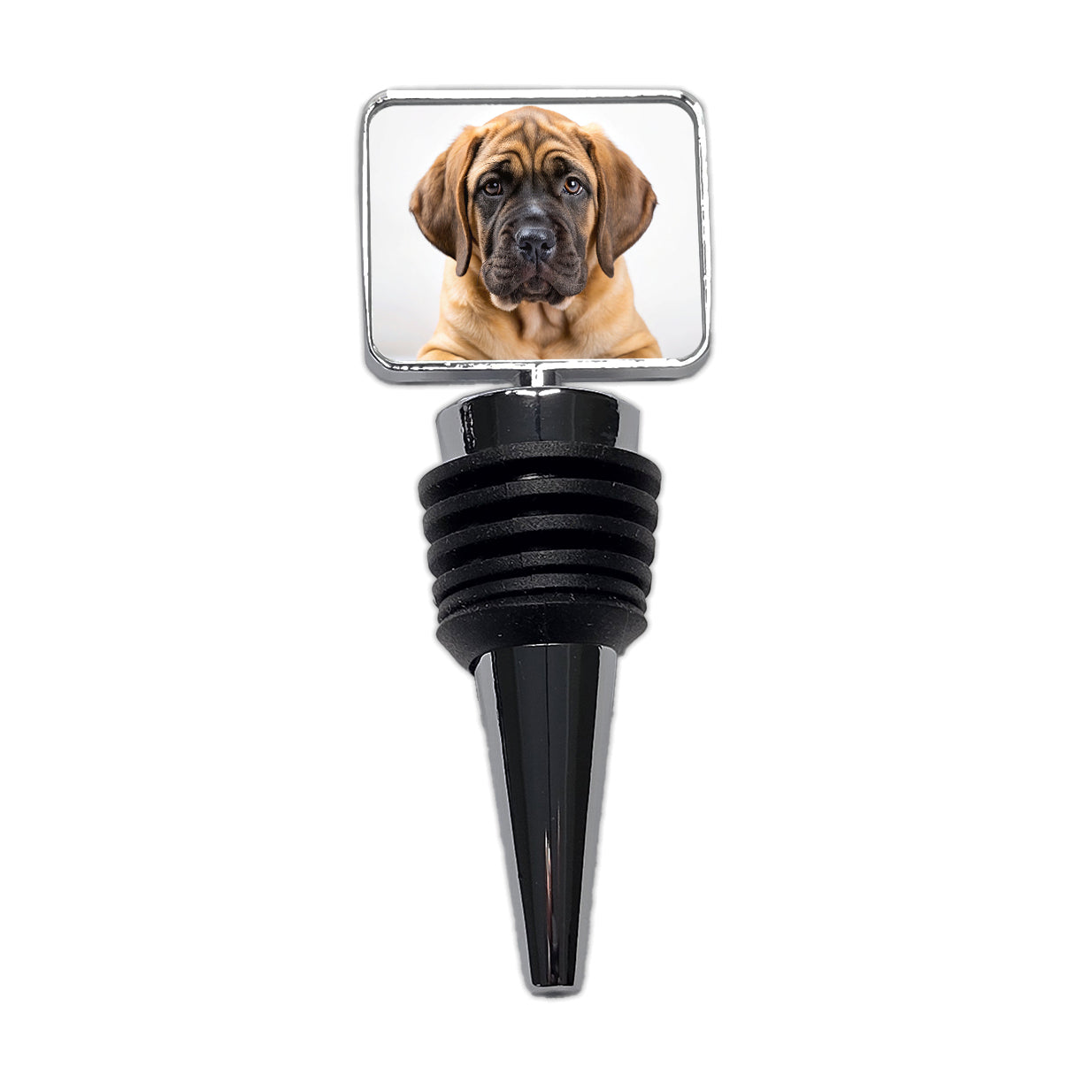 Mastiff Dog Puppy Photo Wine Bottle Stopper