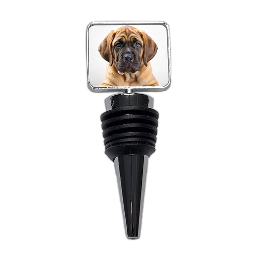 Mastiff Dog Puppy Photo Wine Bottle Stopper