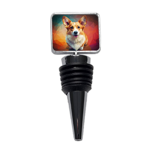 Pembroke Welsh Corgi Dog Contemporary Art Wine Bottle Stopper