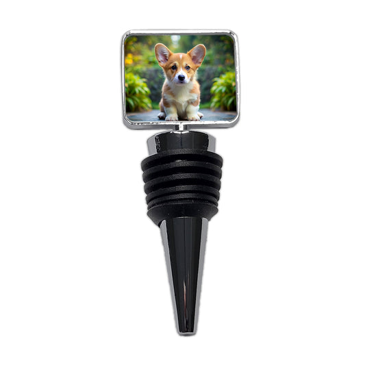 Pembroke Welsh Corgi Dog Puppy Photo Wine Bottle Stopper