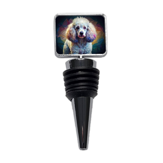Poodle Dog Abstract Stylized Art Wine Bottle Stopper