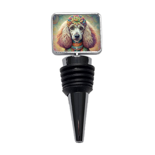 Poodle Dog Bohemian Art Wine Bottle Stopper