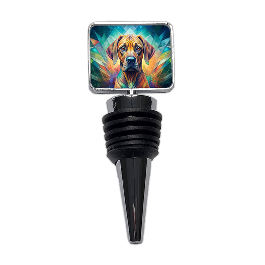 Rhodesian Ridgeback Dog Abstract Art Wine Bottle Stopper