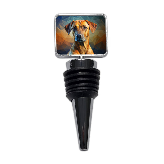 Rhodesian Ridgeback Dog Abstract Stylized Art Wine Bottle Stopper