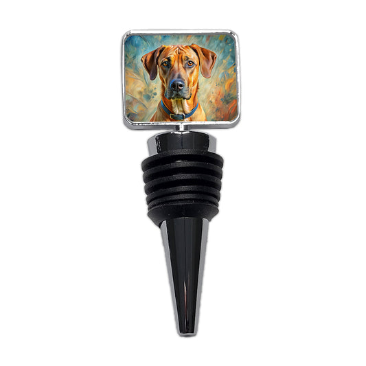 Rhodesian Ridgeback Dog Expressionism Art Wine Bottle Stopper