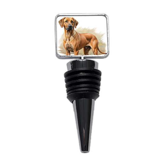 Rhodesian Ridgeback Dog Illustration Wine Bottle Stopper