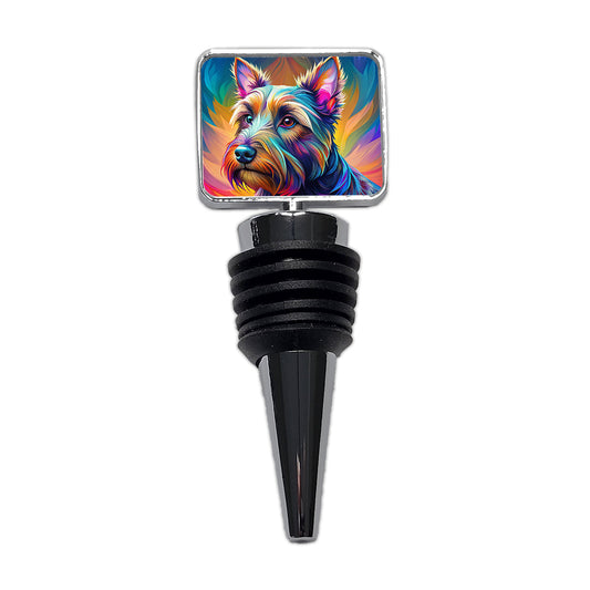 Scottish Terrier Dog Pop Art Wine Bottle Stopper