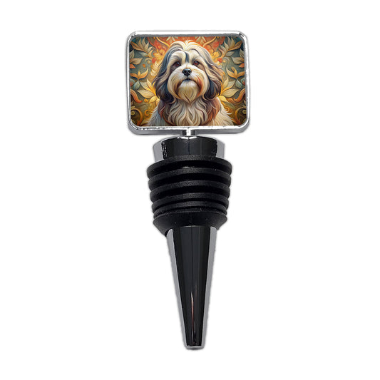 Shih Tzu Dog Art Nouveau Wine Bottle Stopper