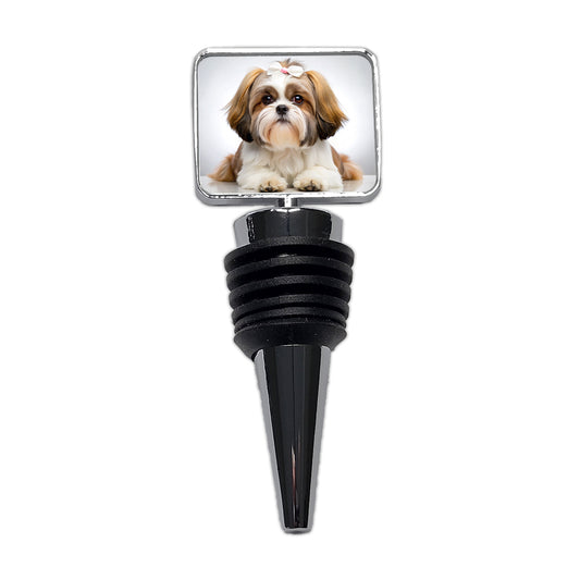 Shih Tzu Dog Photo Wine Bottle Stopper