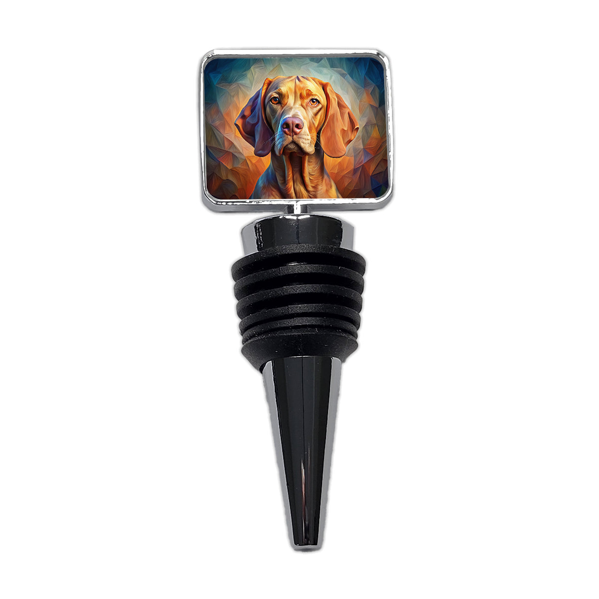 Vizsla Dog Abstract Stylized Art Wine Bottle Stopper