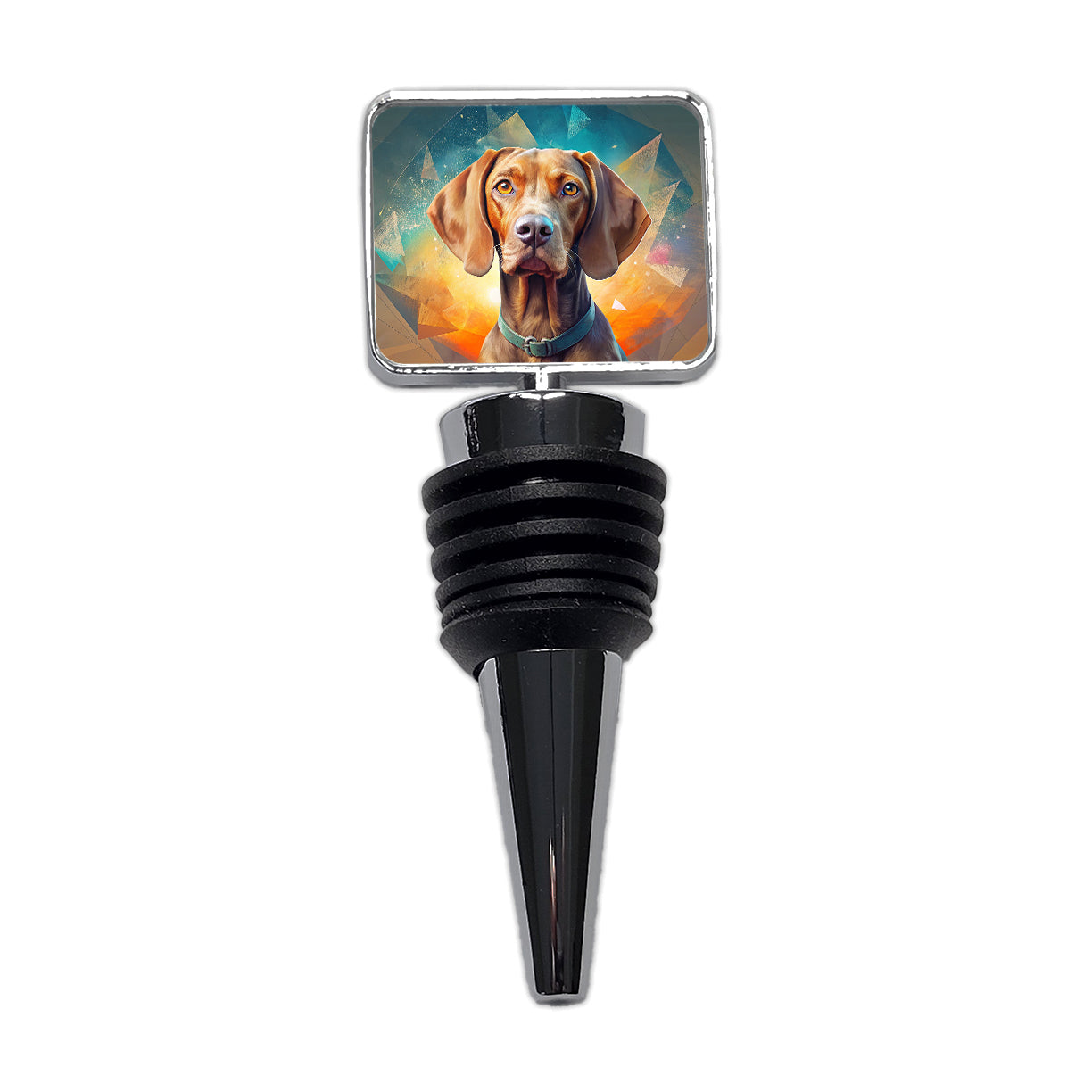 Vizsla Dog Contemporary Art Wine Bottle Stopper