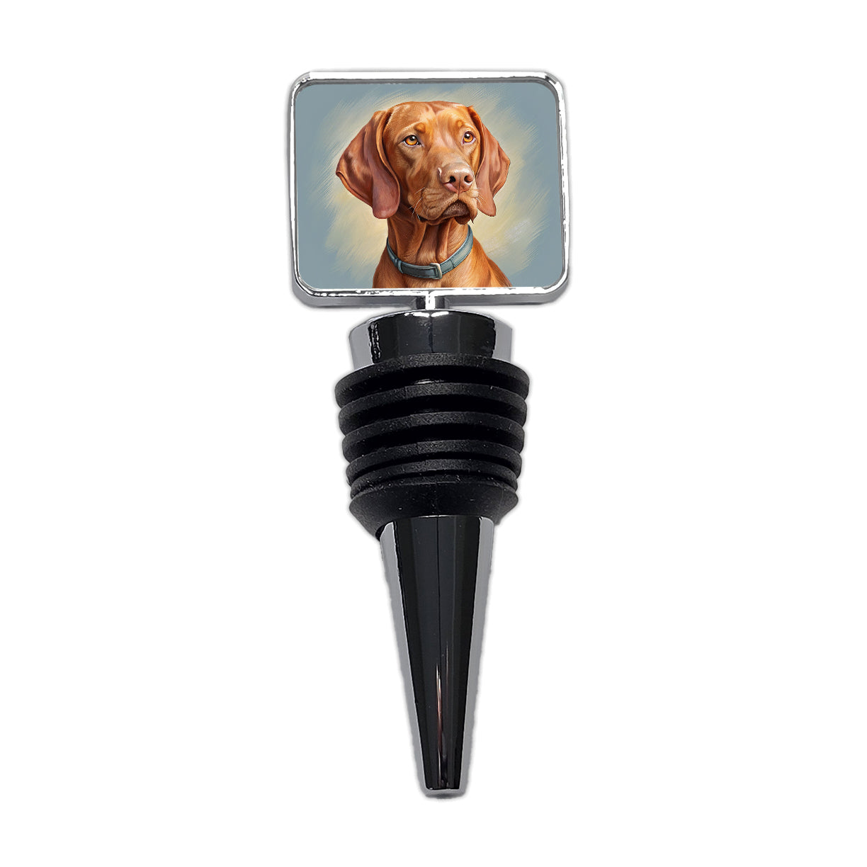 Vizsla Dog Illustration Wine Bottle Stopper