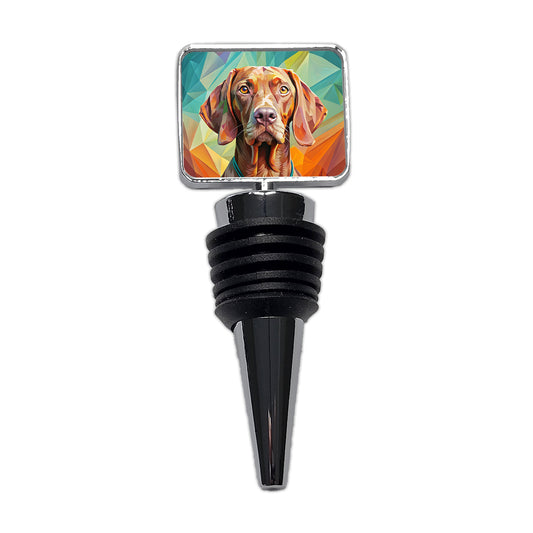 Vizsla Dog Pop Art Wine Bottle Stopper
