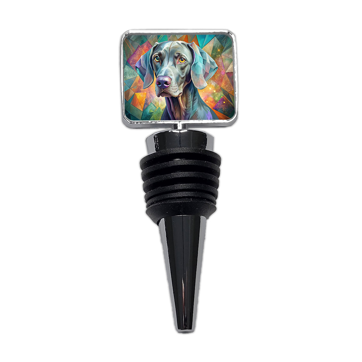 Weimaraner Dog Contemporary Art Wine Bottle Stopper