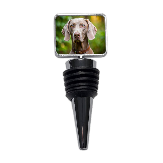 Weimaraner Dog Photo Wine Bottle Stopper