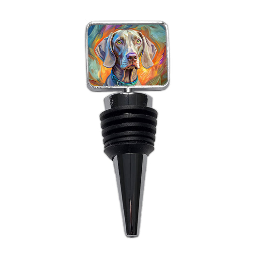 Weimaraner Dog Pop Art Wine Bottle Stopper