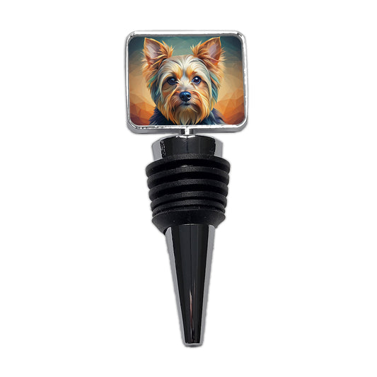Yorkshire Terrier Yorkie Dog Contemporary Art Wine Bottle Stopper