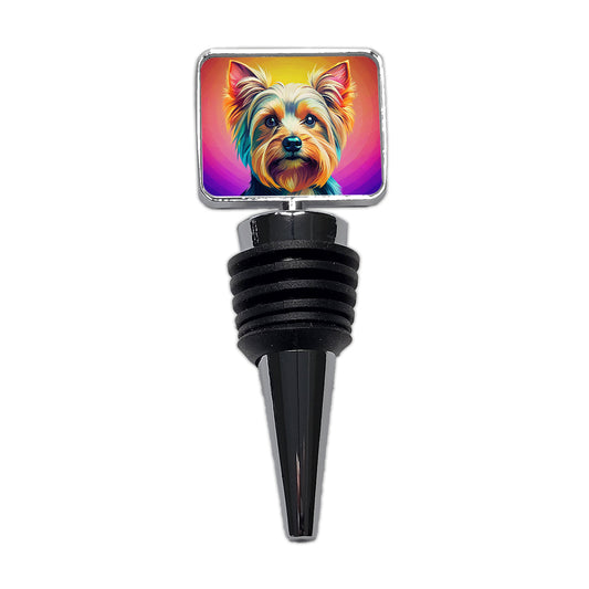 Yorkshire Terrier Yorkie Dog Pop Art Wine Bottle Stopper