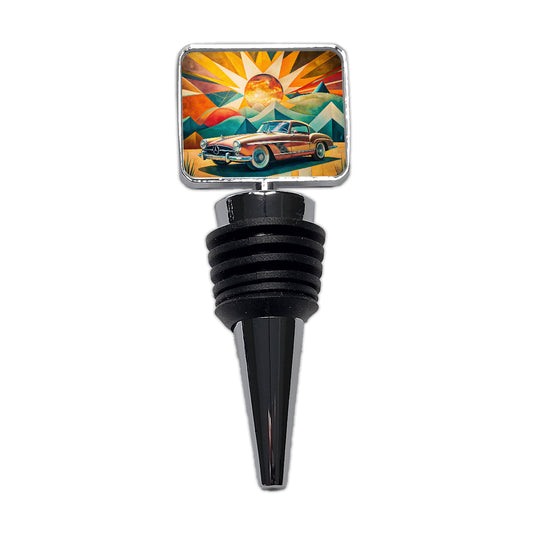 Classic Retro German Car Art Wine Bottle Stopper