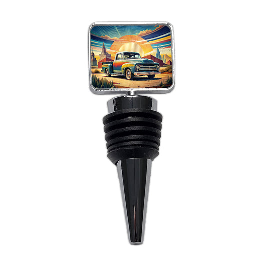 Classic Retro Truck Art Wine Bottle Stopper