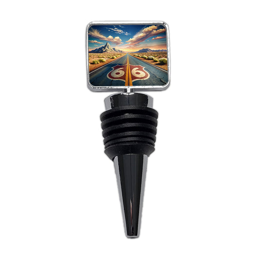 Highway Route 66 Southwest Art Wine Bottle Stopper