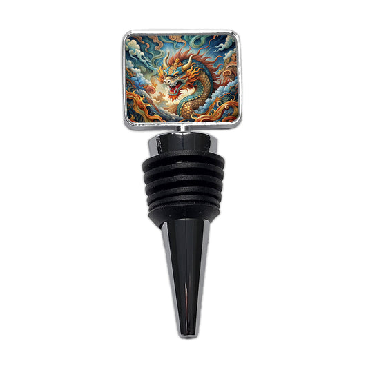 Japanese Asian Spirit Dragon Art Wine Bottle Stopper