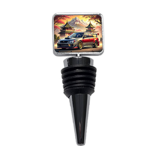 Japanese JDM Tuner Car Art Landscape Wine Bottle Stopper