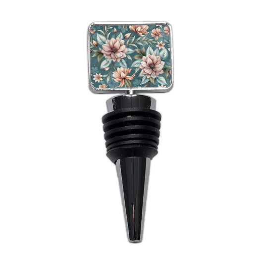 Minimalist Flowers Floral Pattern Wine Bottle Stopper