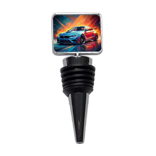Modern German Muscle Tuner Car Art Wine Bottle Stopper
