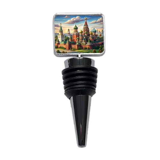 Russian Kremlin Moscow Russia Wine Bottle Stopper