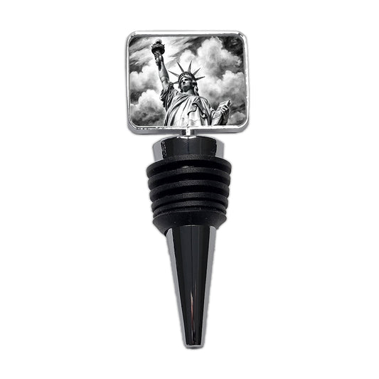 Sketch Of Statue Of Liberty New York City Wine Bottle Stopper