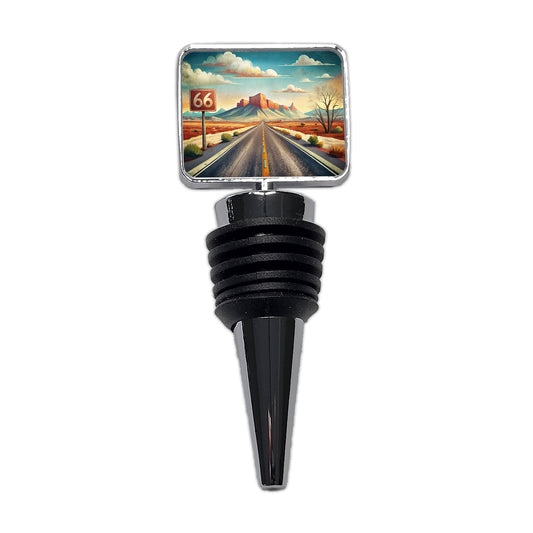 Southwest Highway Route 66 Art Wine Bottle Stopper