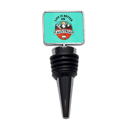 Life Is Better In Austria Wine Bottle Stopper