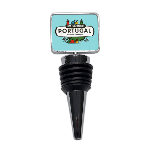 Life Is Better In Portugal Wine Bottle Stopper
