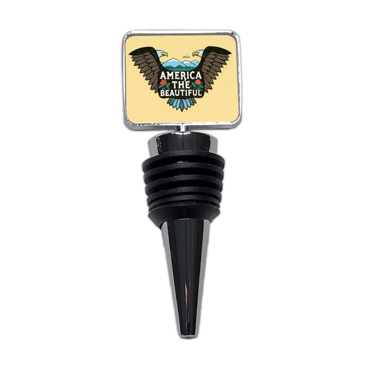 America The Beautiful Eagle Wings USA Wine Bottle Stopper