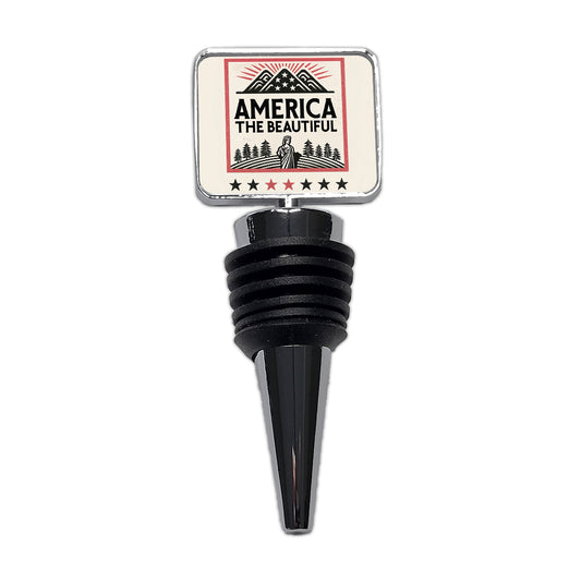 America The Beautiful United States USA Wine Bottle Stopper