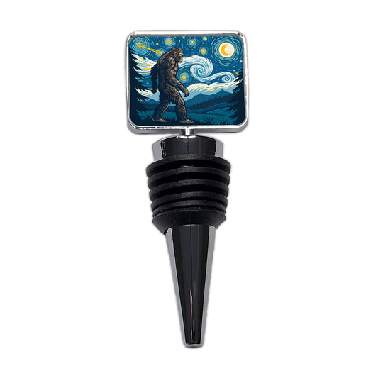 Big Foot Van Gogh Starry Night Wine Bottle Stopper