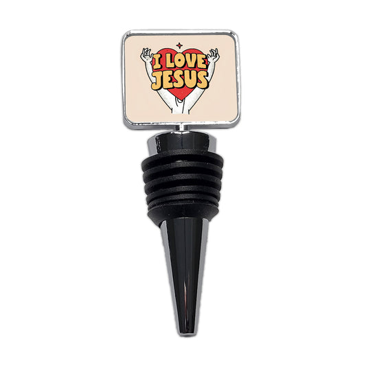 I Love Jesus Wine Bottle Stopper