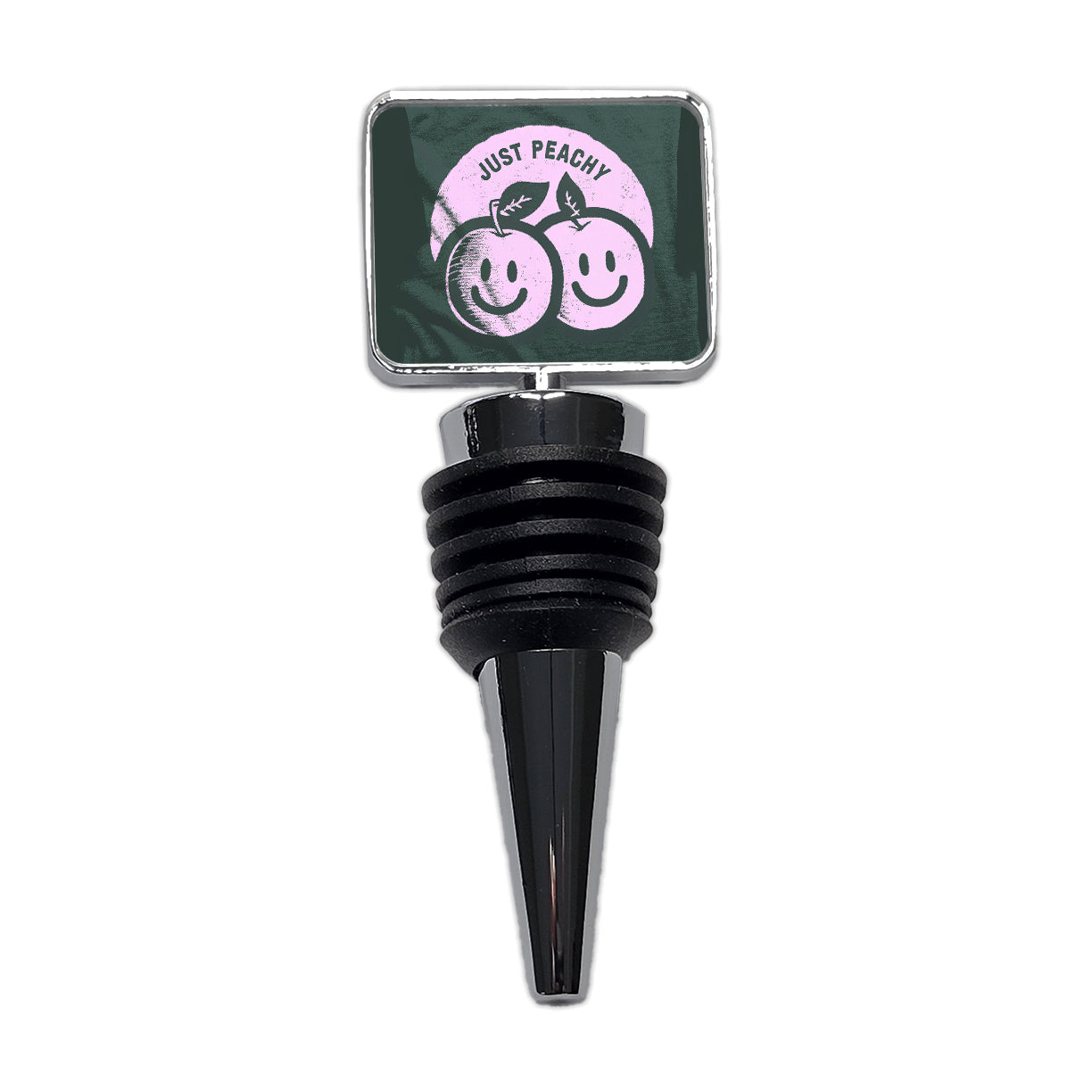 Just Peachy Funny Wine Bottle Stopper