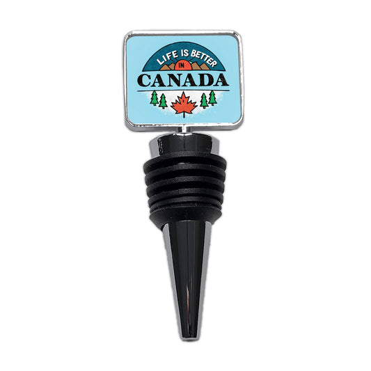 Life Is Better In Canada Wine Bottle Stopper