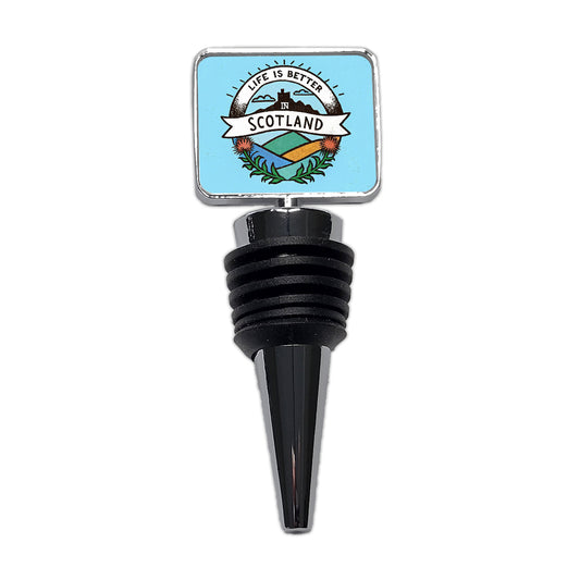 Life Is Better In Scotland Wine Bottle Stopper